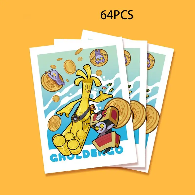 

64pcs/set Gholdengo Frosted Card Sleeve PTCG Anime Game Collection Card Protective Cover Gift Toy 66*92mm