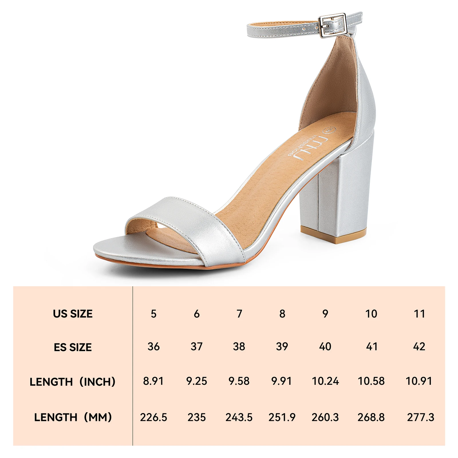 2024 Sexy High Heels Women Pumps Comfort Women Shoes Block Heels Ladies Shoes Buckle Women Heels Female Shoes Women Sandals