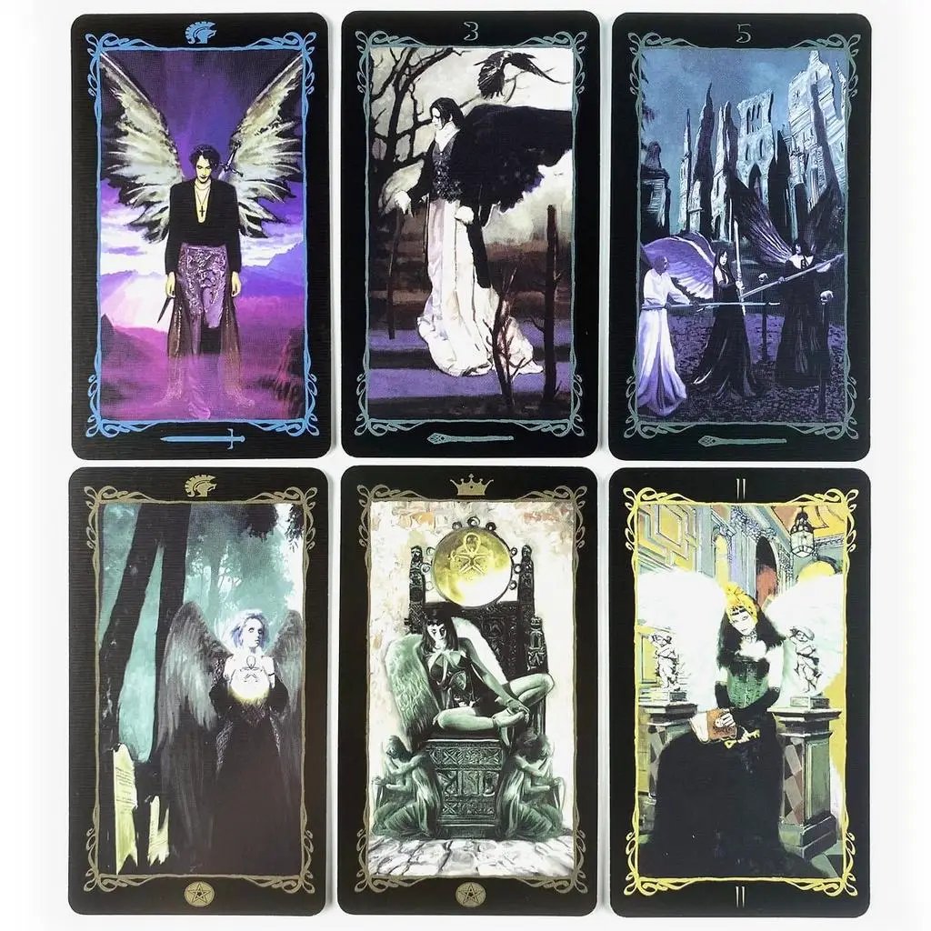 10.3*6cm Dark Angels Tarot Deck Leisure Party Board Game Fortune-telling Prophecy Oracle Cards