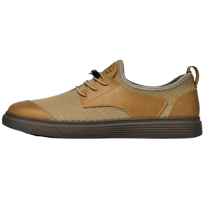 

Мужская повседневная спортивная oes Breathable Me, новинка лета, универсальная модная резиновая подошва на плоском каблуке с круглым носком, удобная снегоступом...