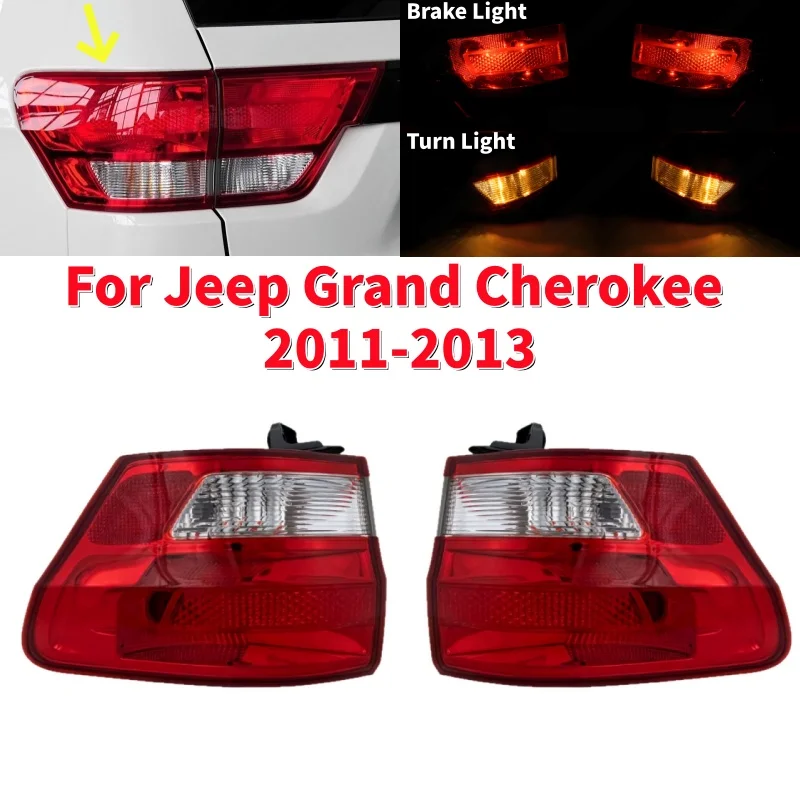 

Car Tail Light Rear Turn Signal Brake Taillight Lamp Fog Lights for Jeep Grand Cherokee 2011-2013 #55079421AG，55079420AG