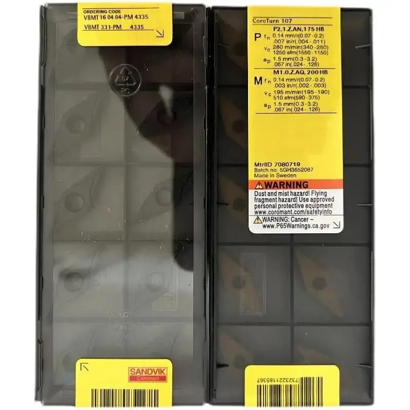 

VBMT160404-PM 4335 /Original genuine CNC alloy blade 10 PCS (Sandvik)