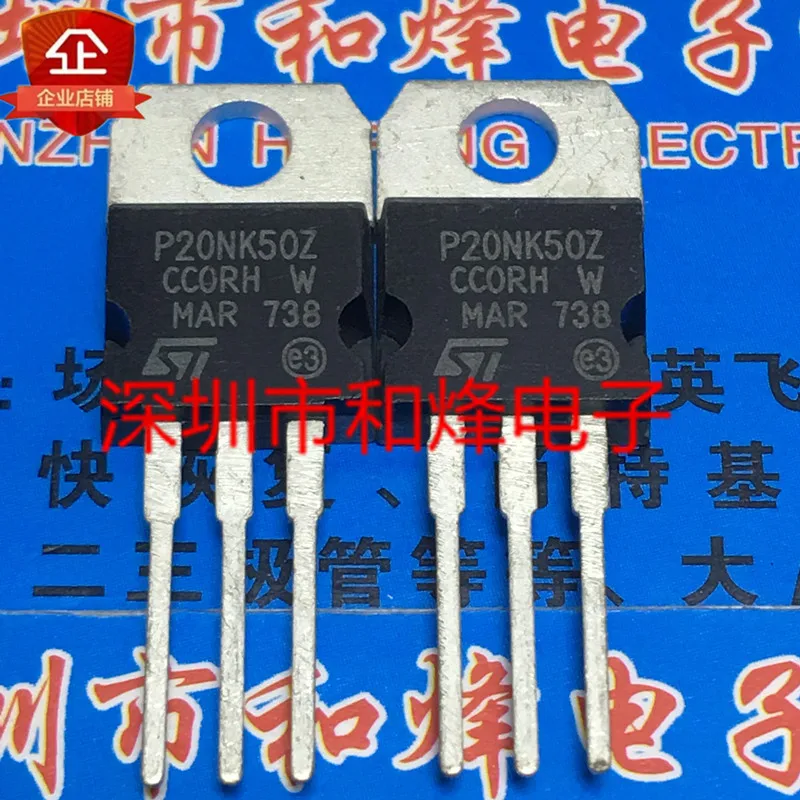 Original 4PCS/ P20NK50Z STP20NK50Z TO-220 500V 17A