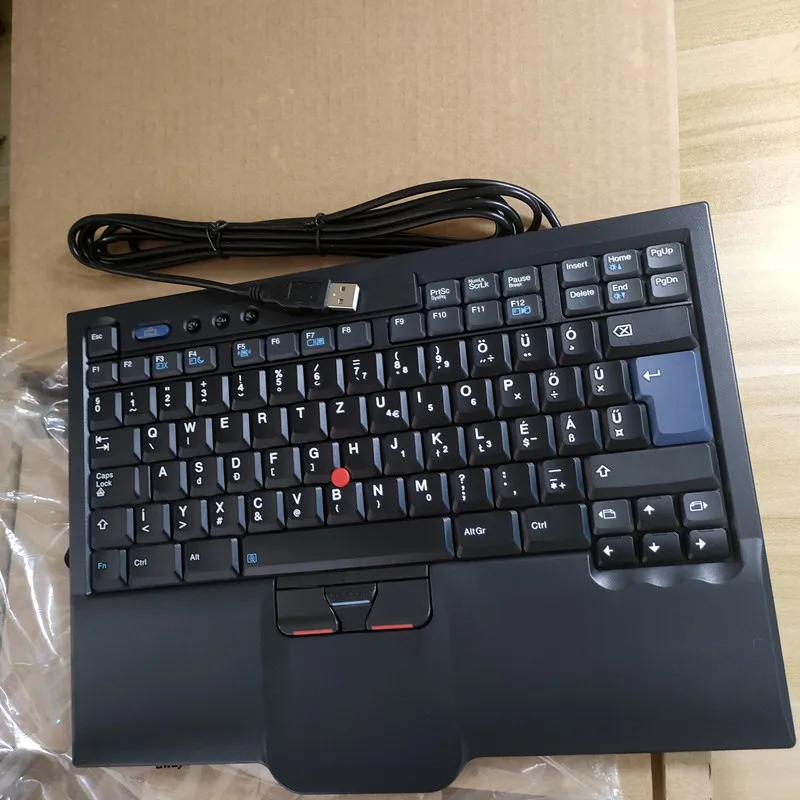 Hungary layout USB Small Red Dot Wired Keyboard for Lenovo Thinkpad sk-8845cr Keyboard