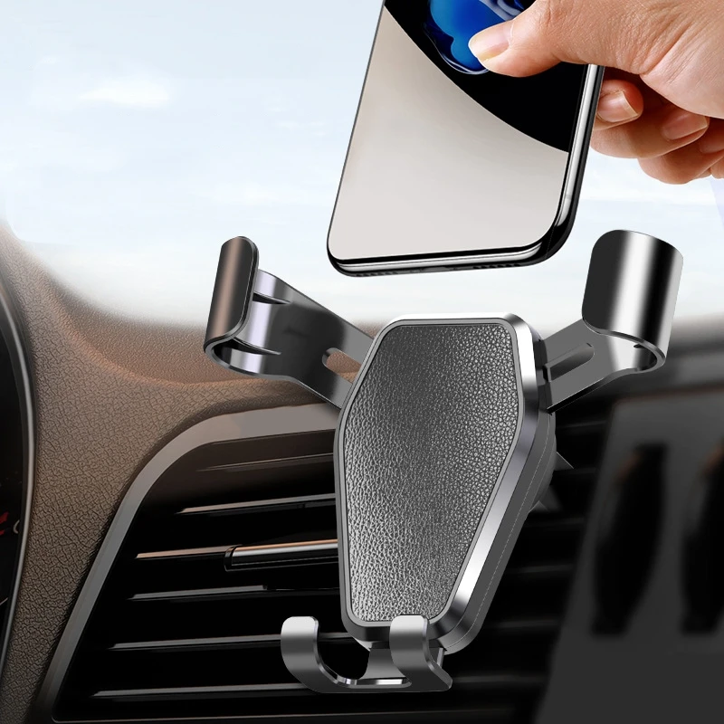 Gravity Car Holder For Phone Air Vent Clip Mount Mobile Cell Stand Smartphone GPS Support For iPhone 13 12 Xiaomi Samsung Phone