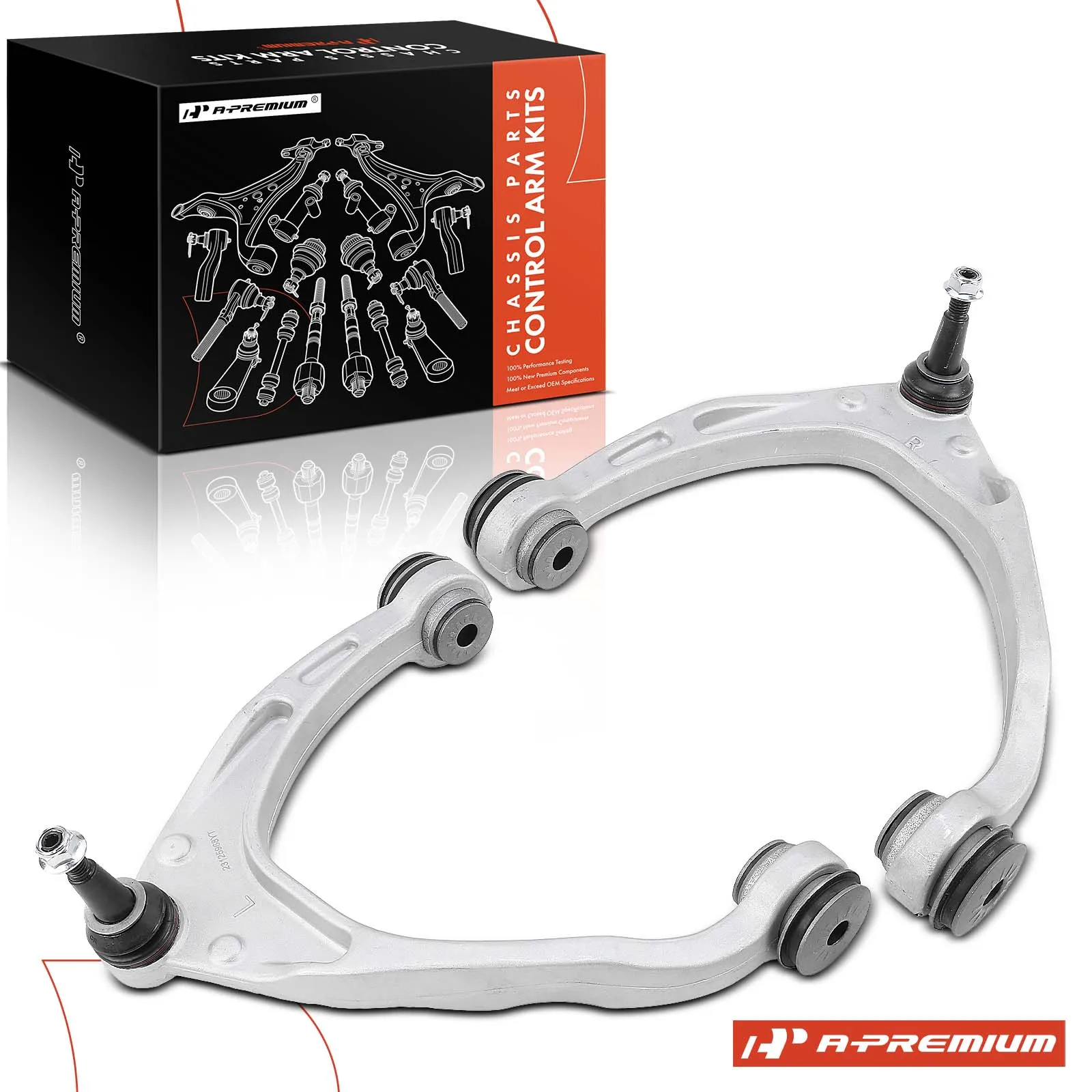 A-Premium 2x Front Upper Aluminum Control Arm with Ball Joint for Chevrolet Silverado 1500 2014-2016 GMC Sierra 1500 2014-2016