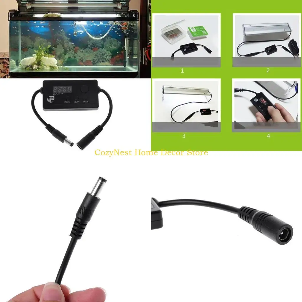 

92MF Светодиодный светодиодный таймер светодиодный цифровой диммер для классических светодиодных питательных разъемов аквариум