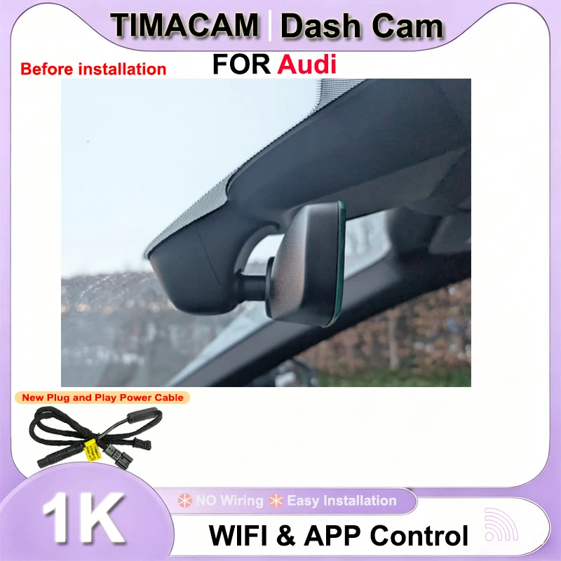 TIMACAM 1080P Wifi Car DVR Dash Cam for Audi a3 8v 8p a5 a4 b8 b9 a6 c7 a6 a7 q5 q7 rs3 rs7 rs5 rs6 rs tt mk1 mk2 mk3 tt 8n 8s