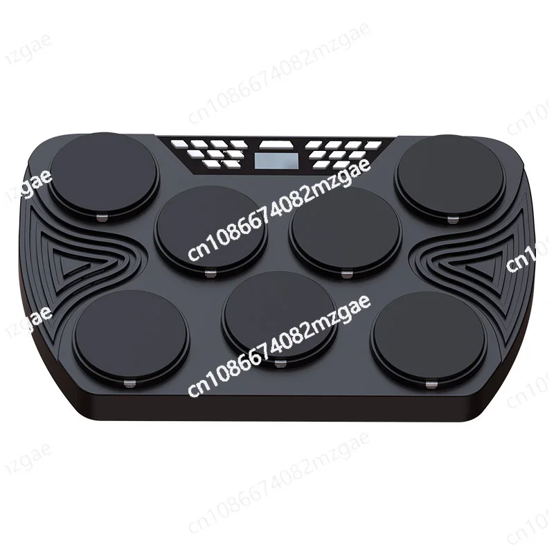 

Барабанная установка Bluetooth портативная, ручной рулон для начинающих, электронный джазовый барабан