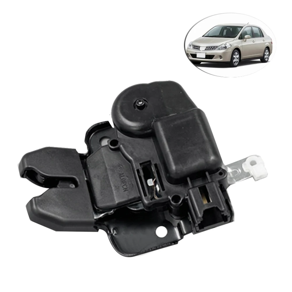 Trava da tampa traseira do tronco do carro, fechamento da bagageira para Nissan Tiida Sedan C11 2007-2014, 84631ED40A