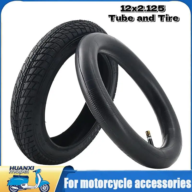 12 inch 12x2.125 Inner Outer Tires Bicycle Scooter baby Stroller Tires Inner Tube Outer Tires 12 X 2.125 Replacement Parts
