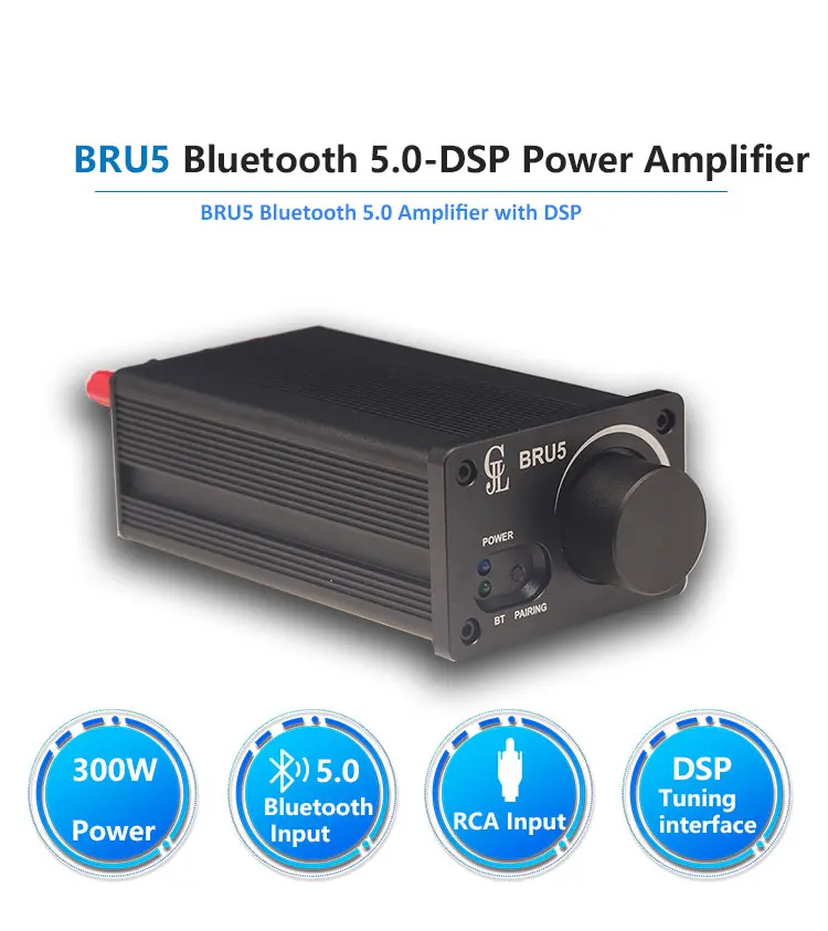 TPA3255 Bluetooth 5.0 DSP Amplifier 2X300W Stereo Audio Moudle