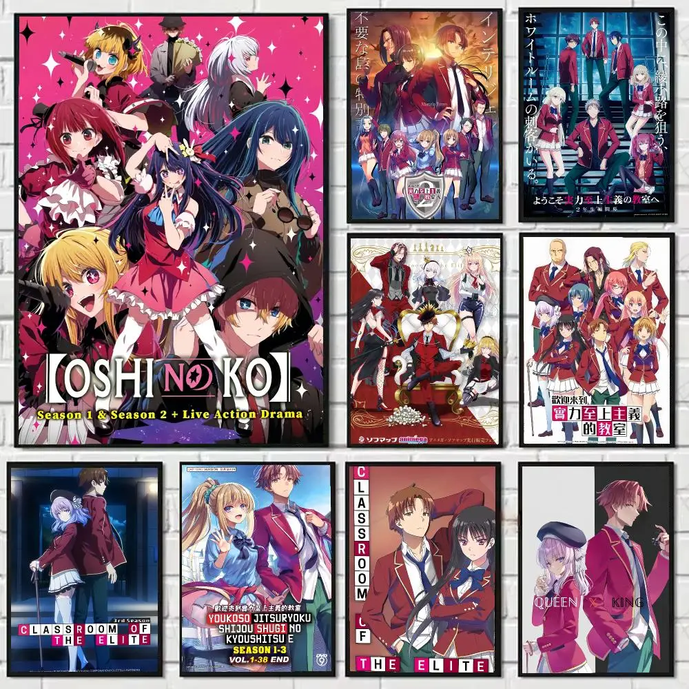 Anime C-Classroom of the Elite Painting Calligraphy Canvas Art Styles, Wall Art Decor, Living Room Decor