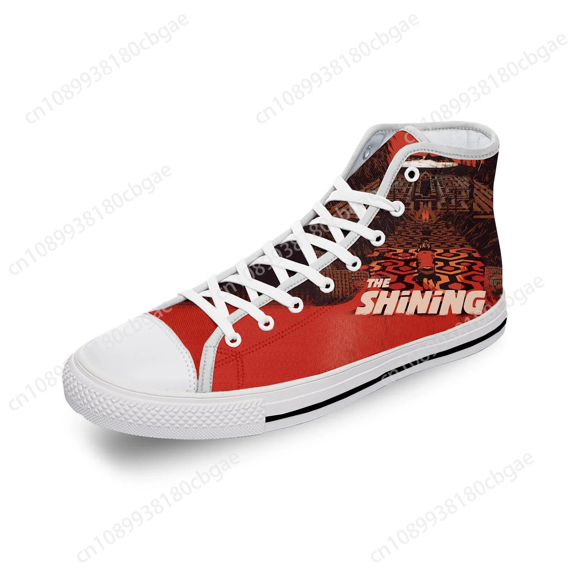 

The Shining Movie Jack Torrance White Cloth Fashion 3D Print High Top Canvas Shoes Men Women Lightweight Breathable Sneakers