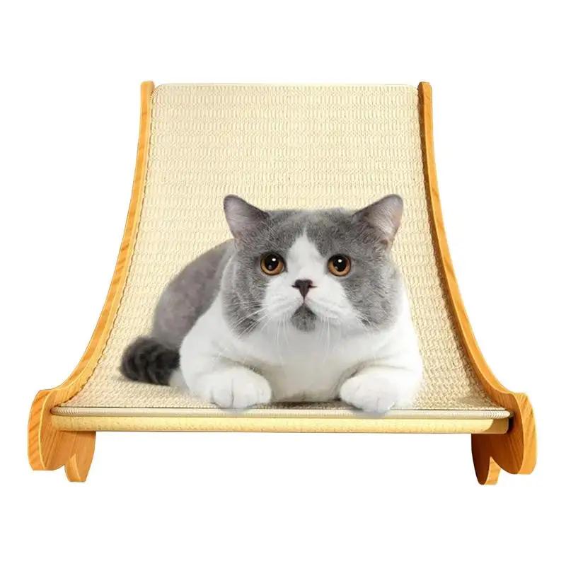 Chaise à gratter portable en sisal pour chats et animaux de compagnie, lit de salon à gratter, extérieur, maison, couchage