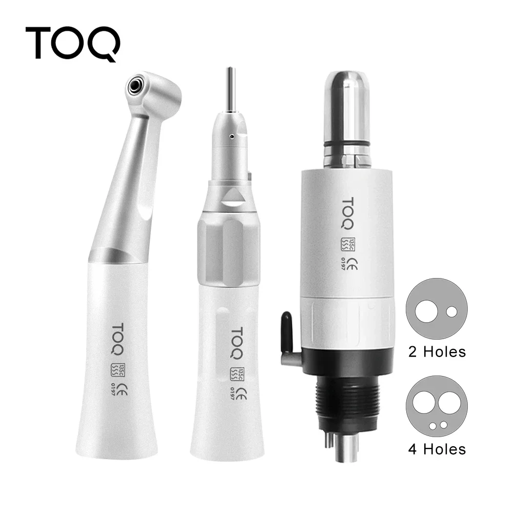 FX Style Dental Slow Speed Set FX Straight Handpiece And FX 1:1 Contra Angle Air Motor 2/4 Hole With Ball Bearing