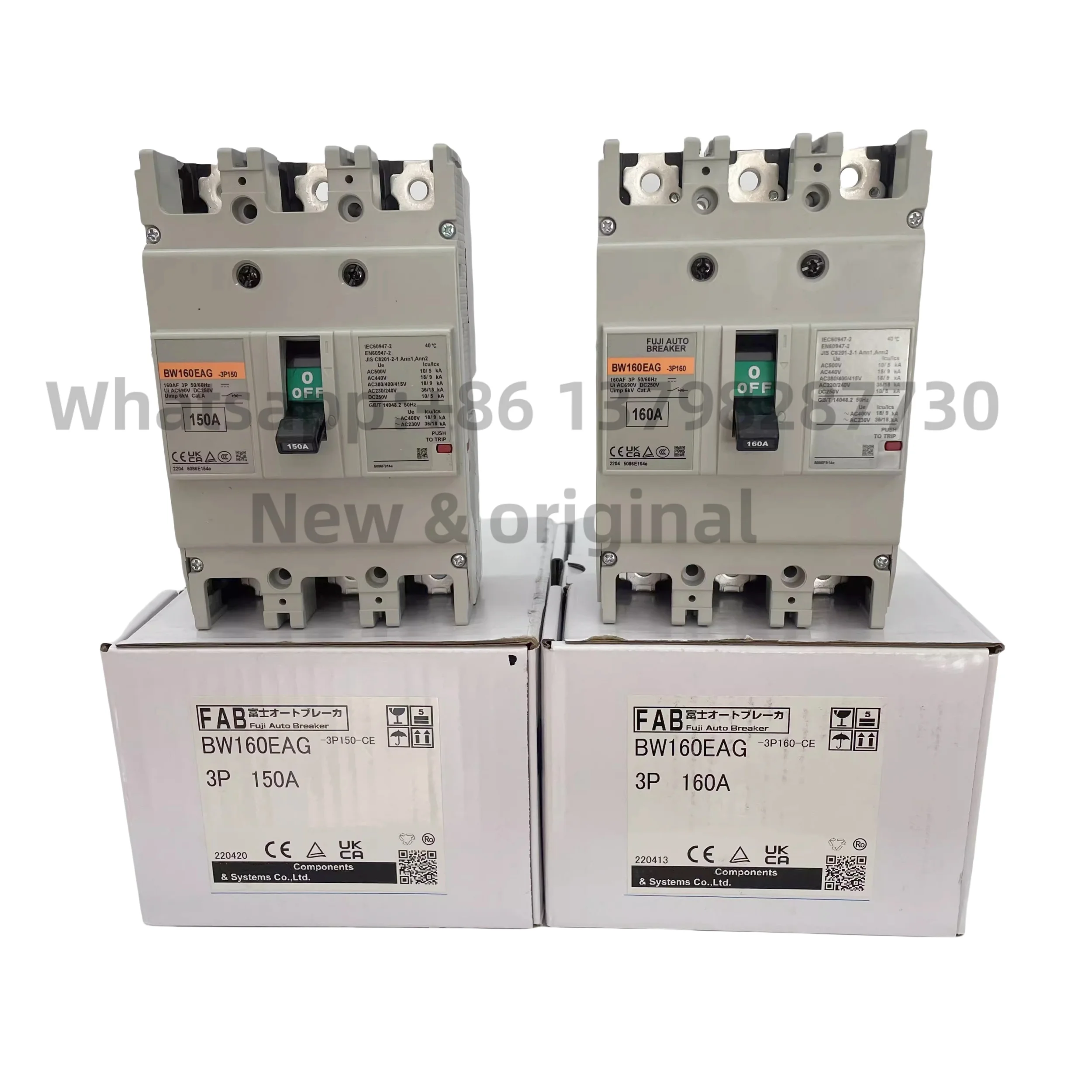 New original Molded case circuit breaker BW160EAGC 3P 150A 160A