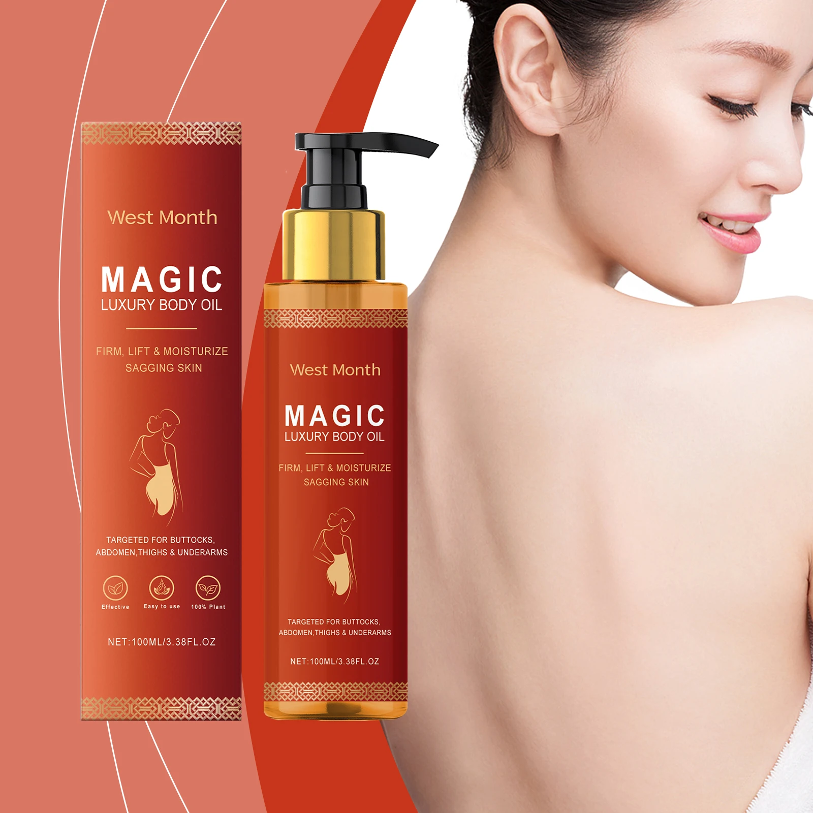 Body Moisturizing Oil Improve Dry Rough Skin Hydrating Nourishing Skin Care Serum Muscle Relax Oil