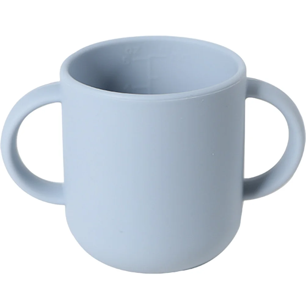 شرب من السيليكون للأطفال الصغار، حاوية وجبات خفيفة للمياه الانتقالية، كوب للأطفال الصغار، كوب Bpa #5