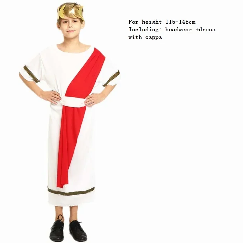 Children Female Women Man Goddess Ancient Rome Costume Greece Cosplay Costumes Carnival Party Supplies Halloween Christmas Purim