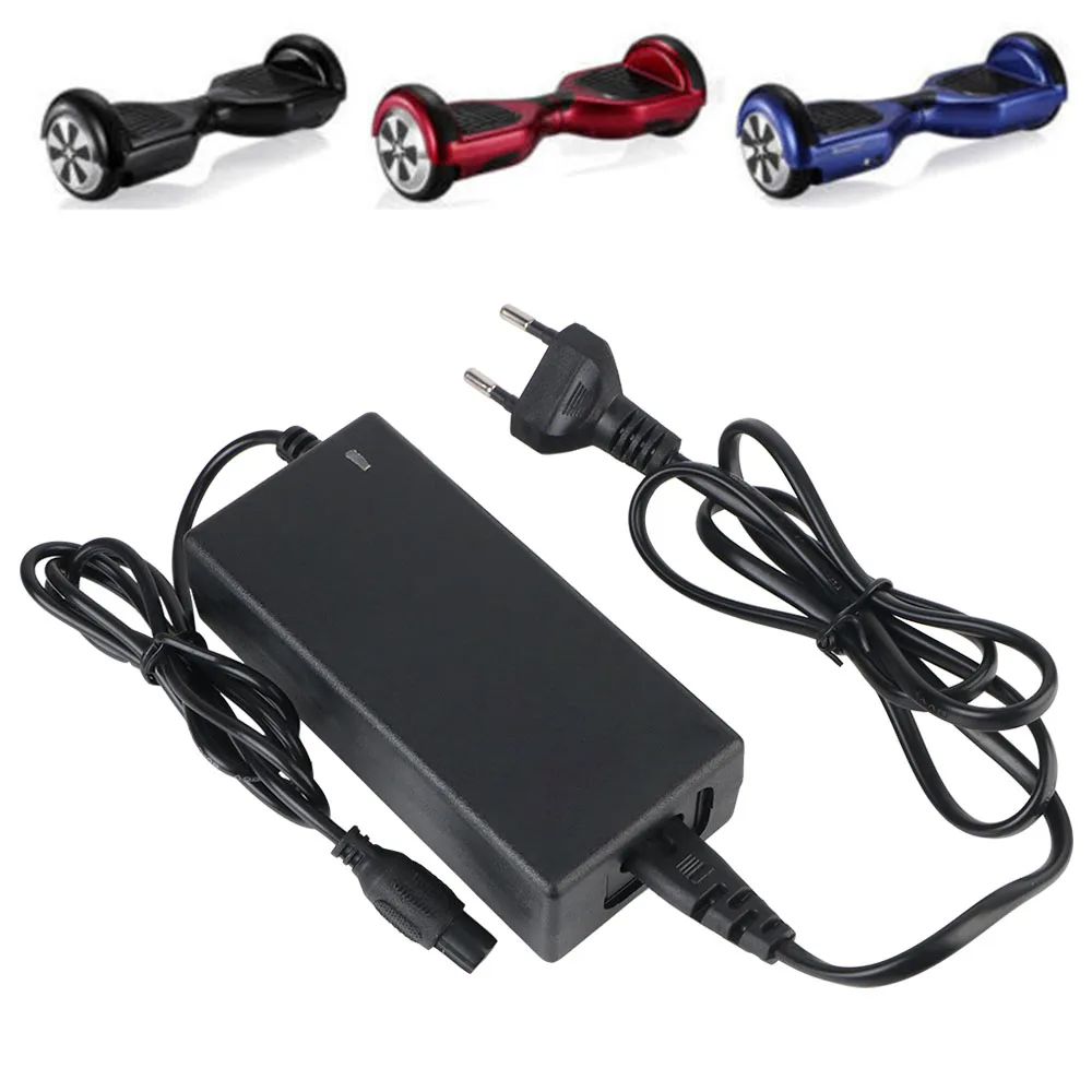 2-Wheel Self-Balancing Scooter Lithium Battery Charger Universal 42V 2A For 36V Hoverboard 100-240V AC Power Supply Adapter