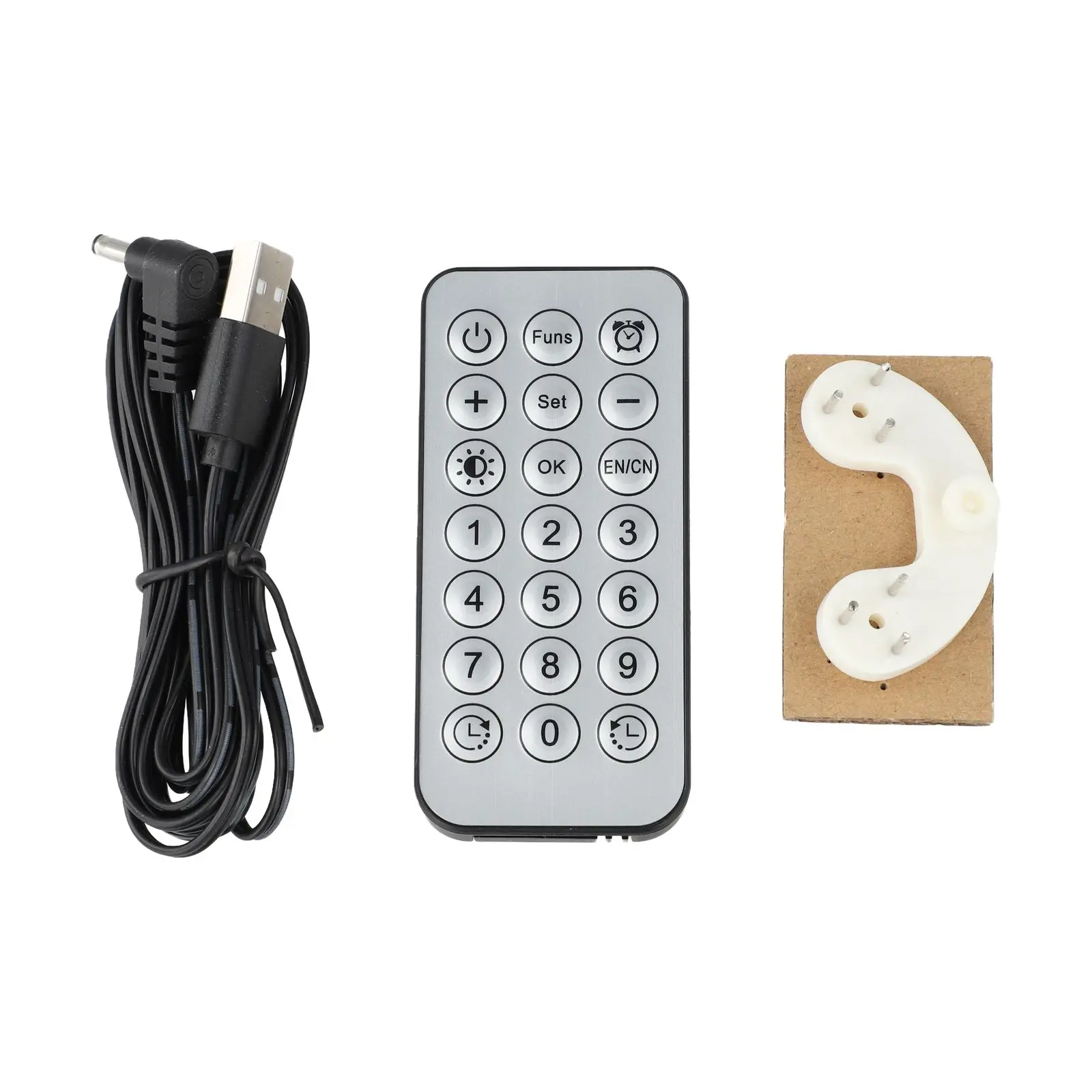 Digital Wall Clock with Remote Control Adjustable Brightness Temperature Date Week Display Day Countdown Function