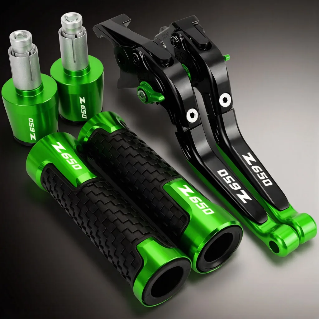 

For KAWASAKI Z650 2016 2017 2018 2019 2020 2021 2022 2023 2024 Motorcycle Brake Clutch Levers Handlebar Handle Hand Grips Ends