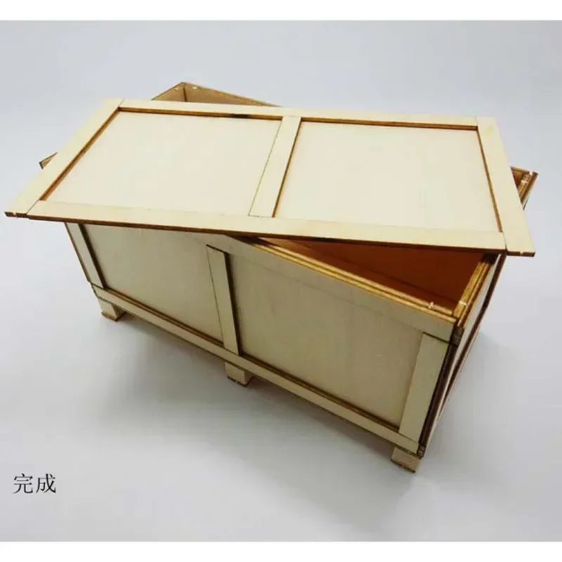 Simulation Miniature Transportation Wooden Box for 1/14 Tamiya RC Truck Trailer Tipper MAN Volvo Car DIY Parts