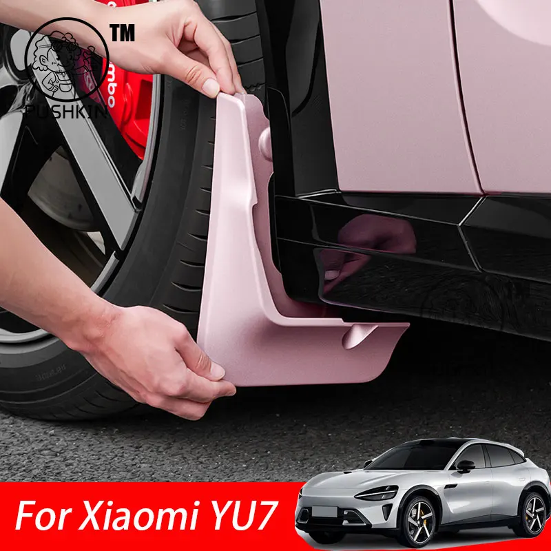 

For Xiaomi YU7 2025 Car Mudguards Plastic Fender Cover Flares Splash Guard Cover Auto Mud Flaps Accessories