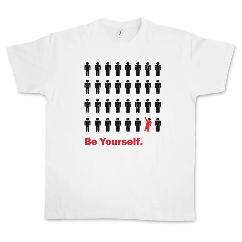 BE YOURSELF T SHIRT Progressive Indie Hipster Mod Fashion Modern Art