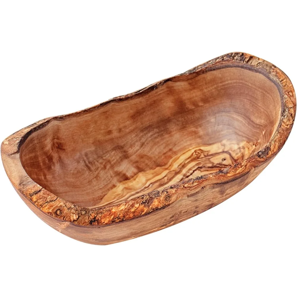 Olivanera tazón de inmersión rústico de madera de oliva 5,5*2,5*2,5 pulgadas, cuenco de madera decorativo, tazón de madera pequeño, tazones de mezcla hechos a mano para