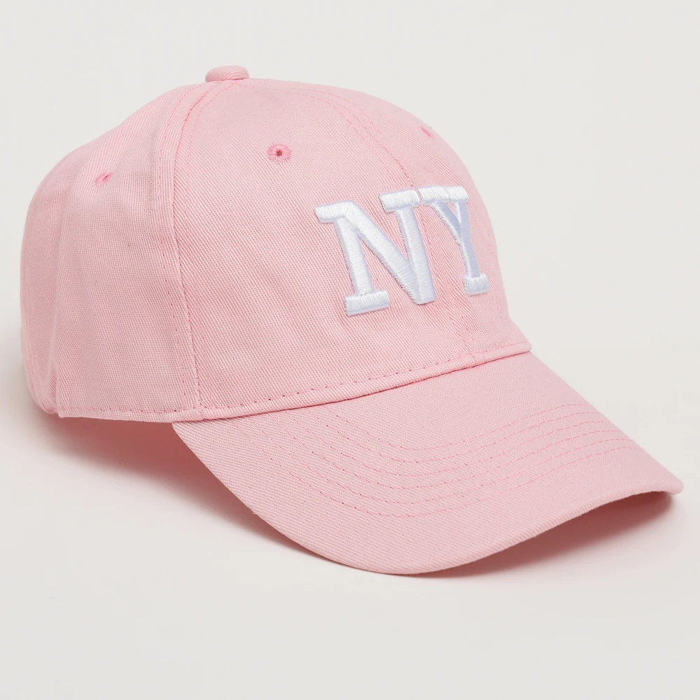 Letter NY Baseball Cap Women Men Summer Curved Brim Solid Color Cotton Snapback Hats Uniex Outdoor Sport Hip Hop Hat