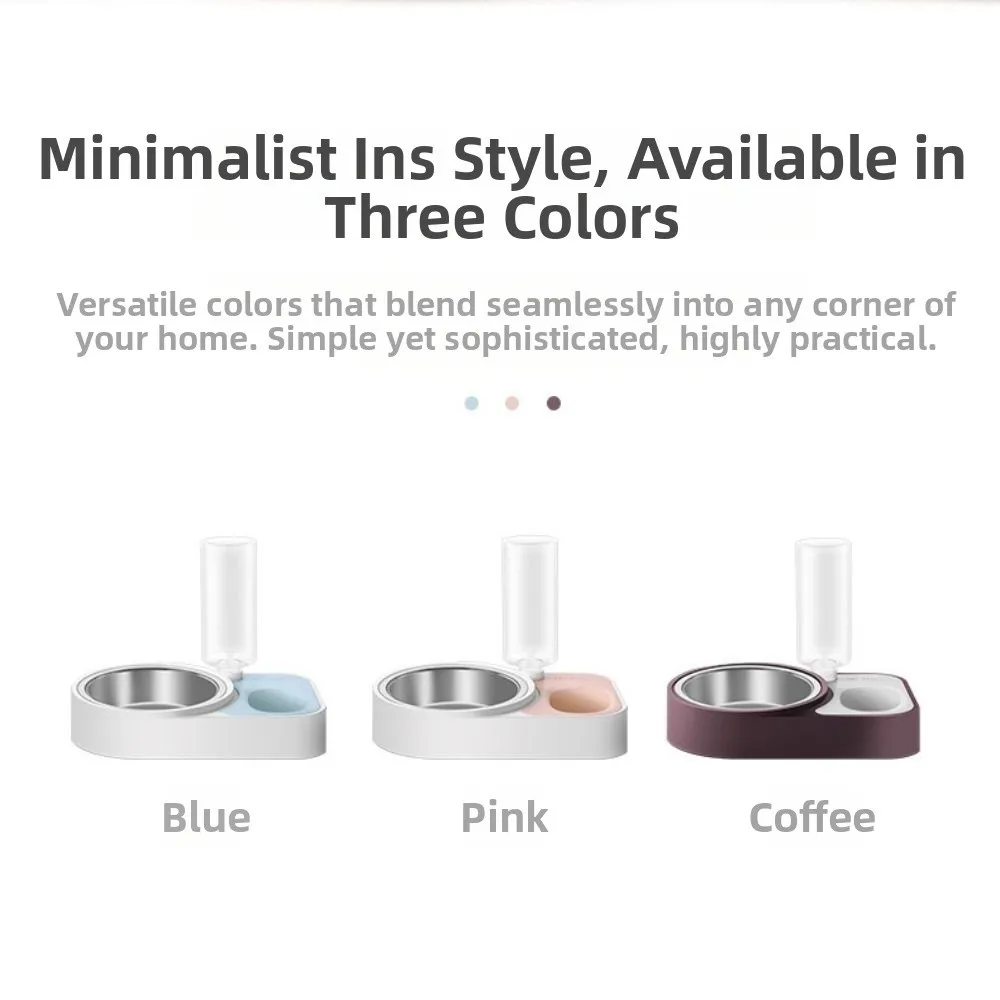 음식 그릇 스테인리스 스틸 고양이 그릇 방수 미끄럼 방지 음식 그릇 반전 방지 슬로우 피더 강아지 용품