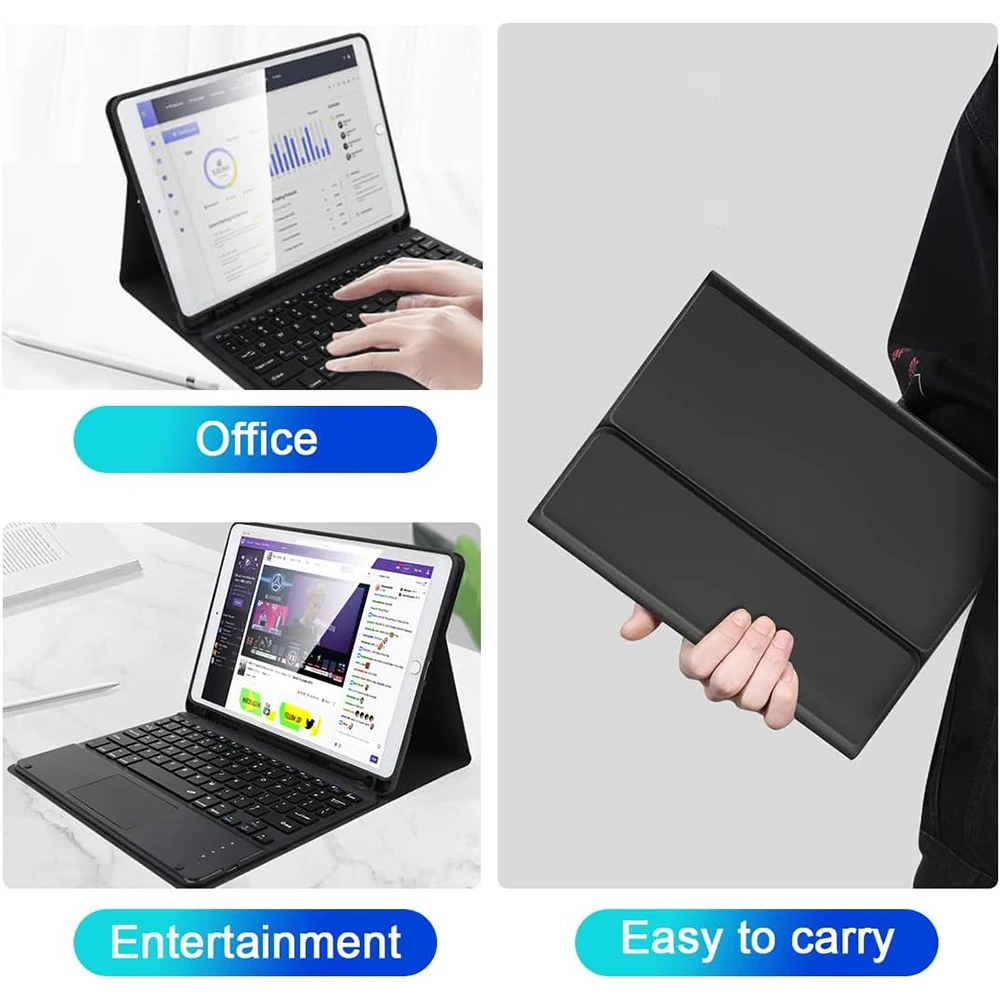 For iPad 9.7 inch Case, Keyboard Case for iPad 9.7 Inch iPad 6th / 5th Gen/iPad Pro 9.7 2016, iPad Air 2/iPad Air 1