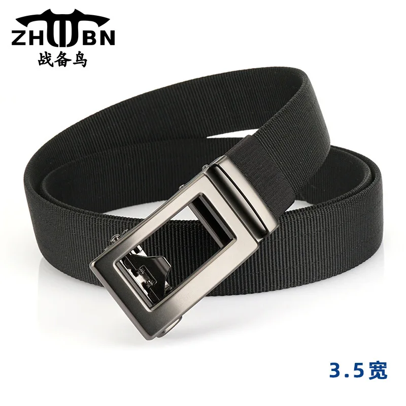 New 3.5 automatic buckle 4-line nylon belt for outdoor training, simple and versatile quick drying waist belt