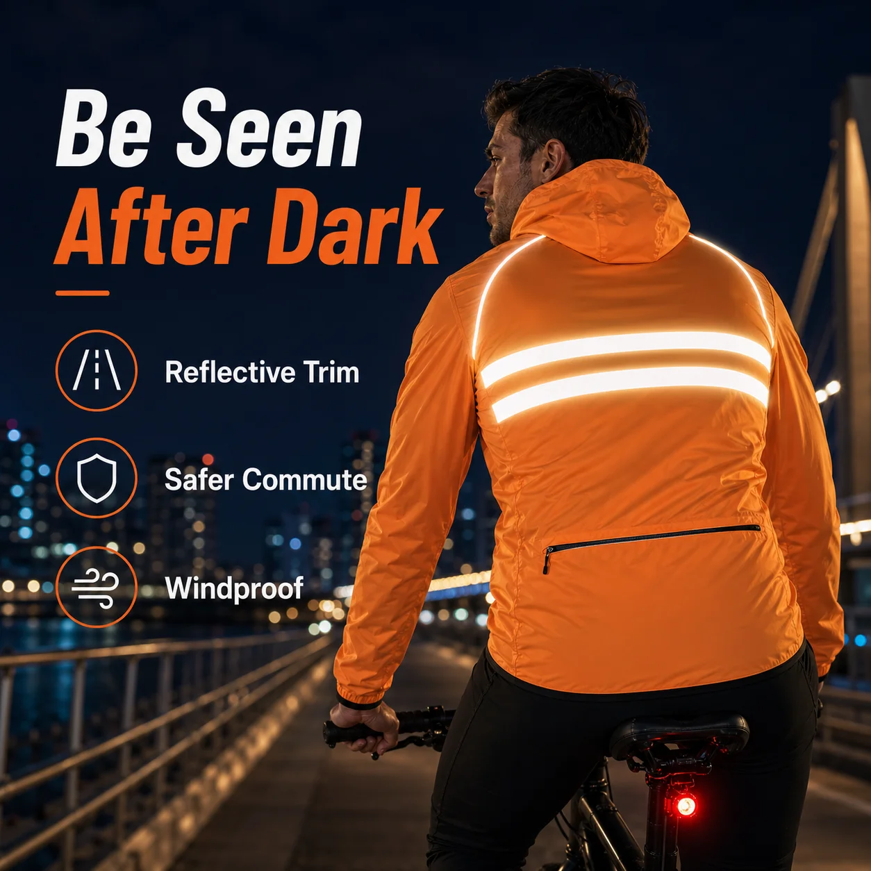 Cycling Jacket Reflective Wind - Cycling Commute Jacket 评论和价格