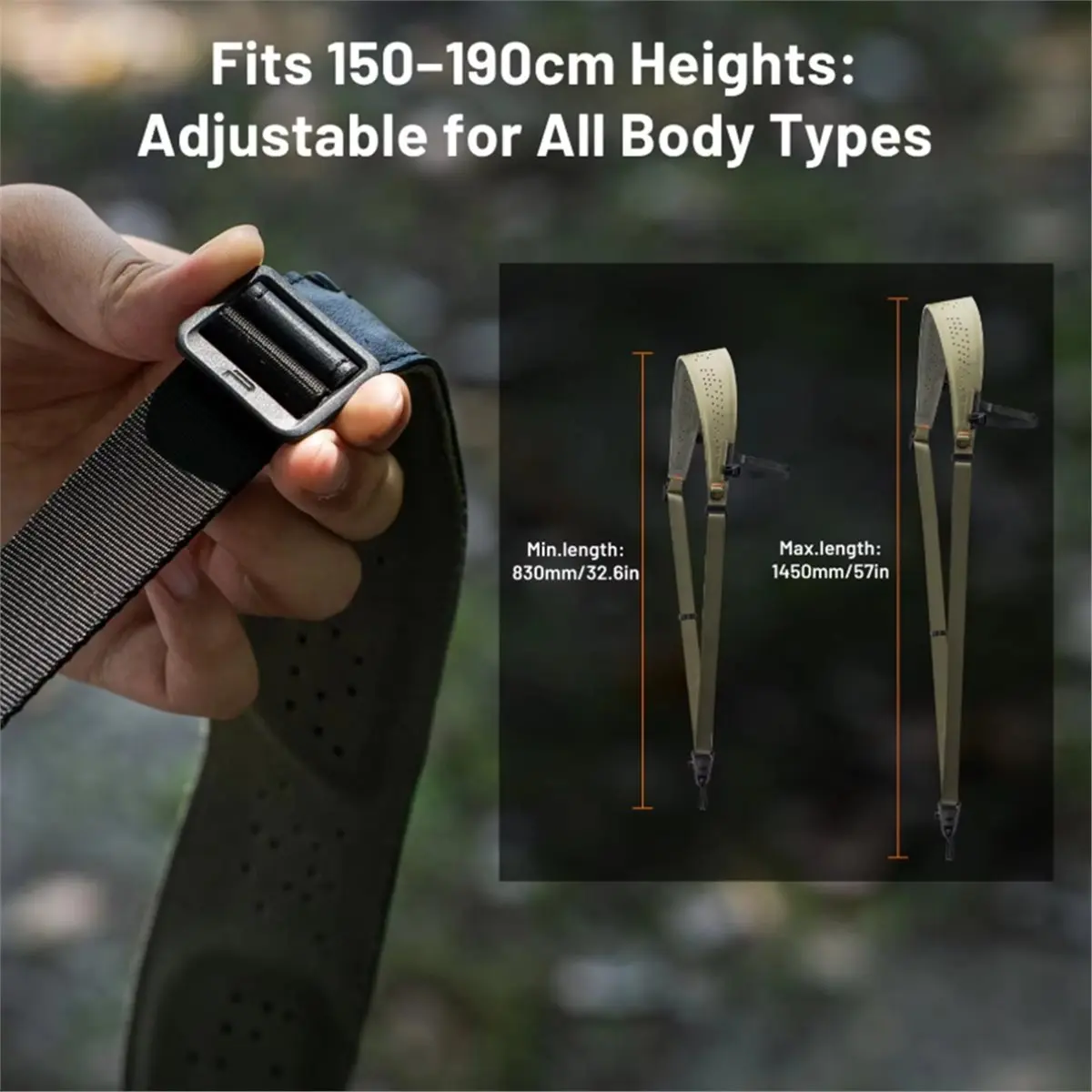 

【Some】Ремешок для камеры Pro, быстросъемный сверхмощный плечевой ремень для камеры со съемным ремнем для подмышек, черный