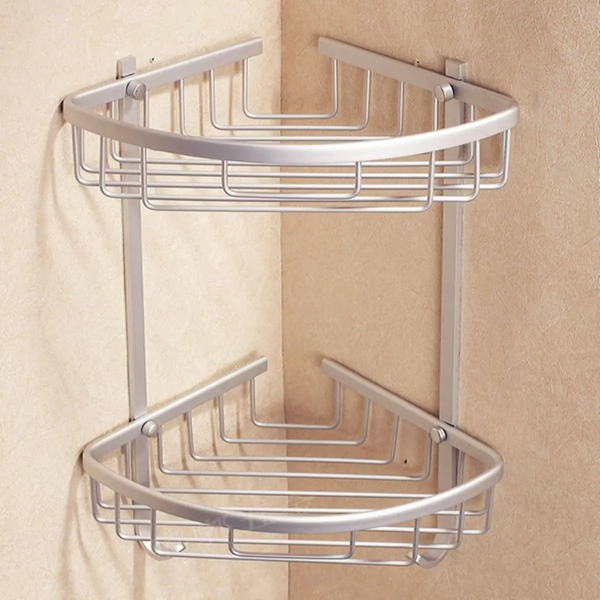 Bathroom Shelves Aluminum Shower Triangular Rack Storage Corner Shelf For Shampoo Soap Cosmetic Basket Holder 2/3 Layer