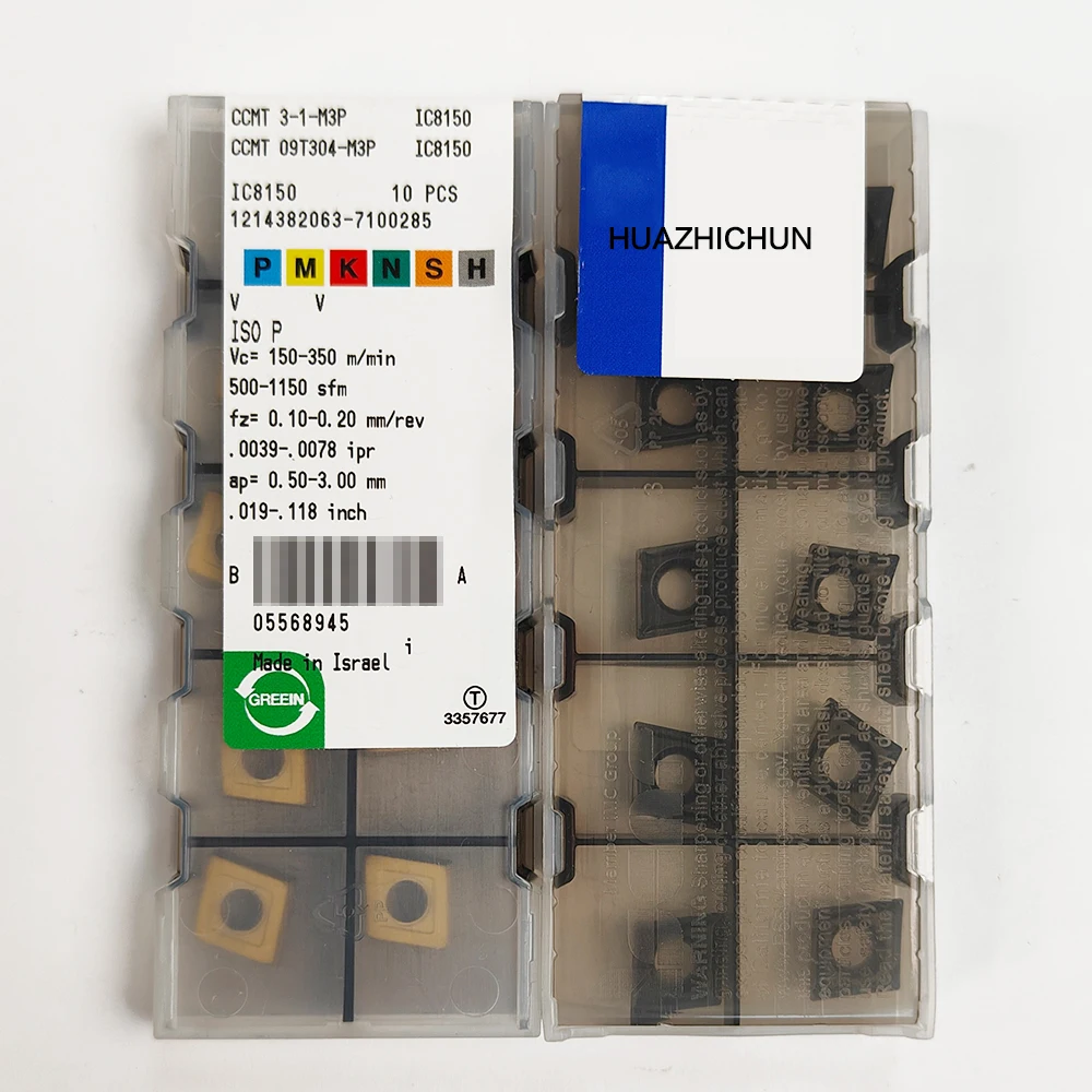 

HUAZHICHUN CCMT 09T304-M3P IC8150 Milling Inserts Turning Tools