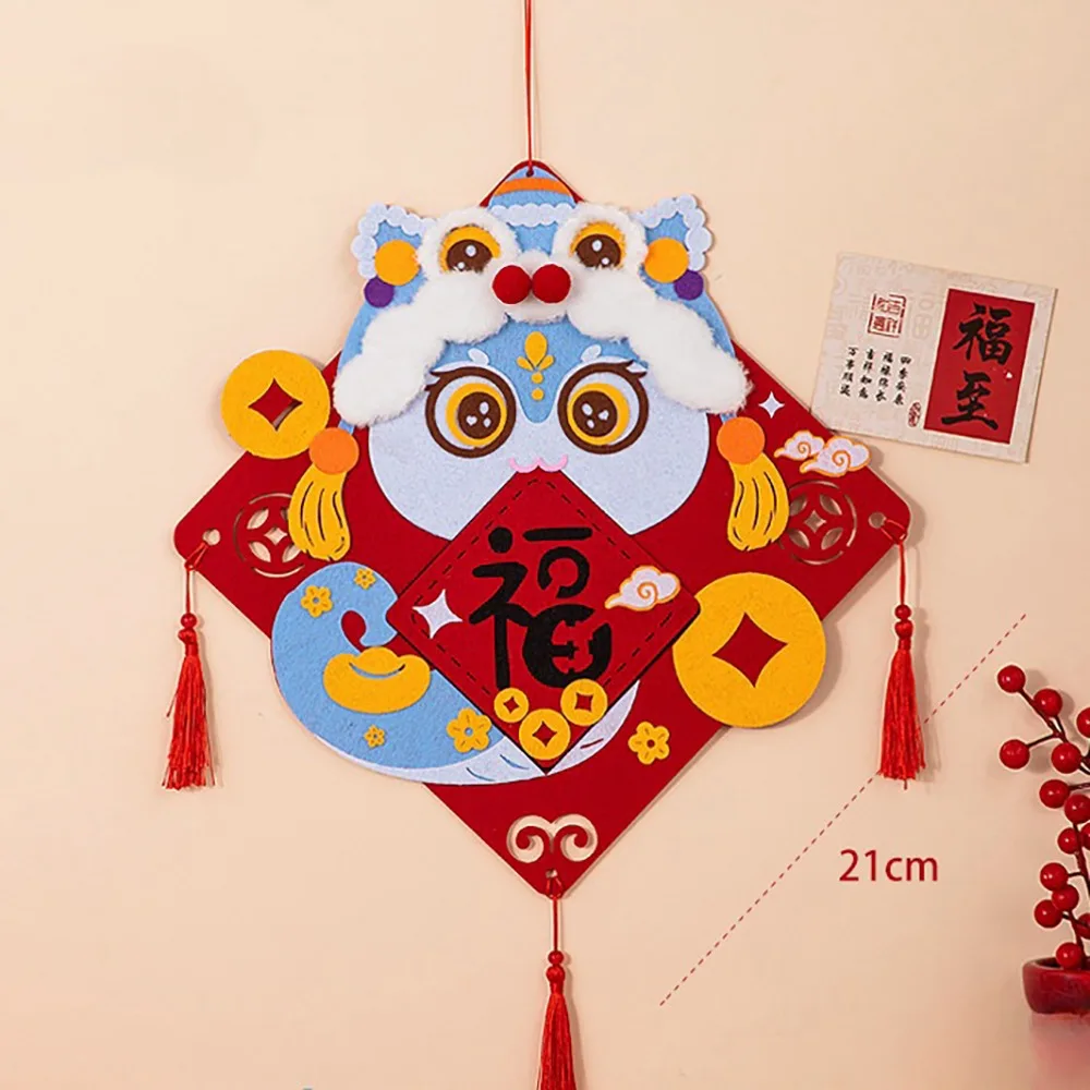 Non-woven Fabric DIY Fu Character Wall Pendant House Decoracion Lucky DIY Snake Guideboard Chinese Style Good Fortune Gift