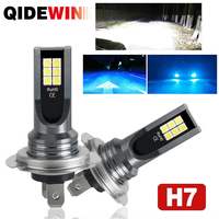 QIDEWIN 2Pcs LED Car Headlight H7 Fog Light Bulbs Auto Driving Running Lamps 6500K 12V 24V White Fog Light Distance Lights