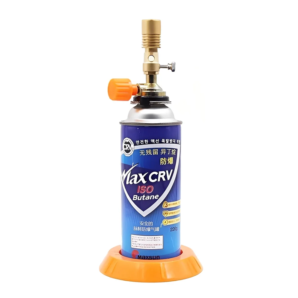 Bunsen Burner Butane Torch Nozzle Portable Butane Gas Torch Burner Nozzle Adjustable Flame Blow Torch for Welding Heating