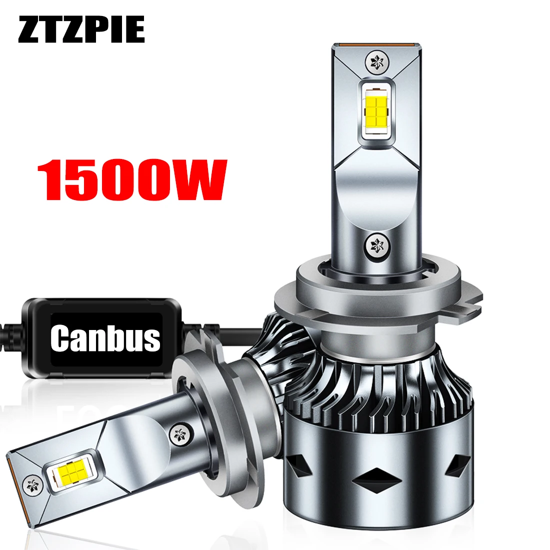 ZTZPIE 1500W LED Car Fog Light Bulbs 800000LM 6000K Canbus Compatible 9005/HB3 9006/HB4 H1 H7 H4 H11 Headlight Lamp 12V