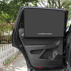 Car Side Window Sunshade Cover Magnetic Curtain Protector Auto Accessories For Jeep Compass Trailhawk Limited 4x4 MK49 MP SUV
