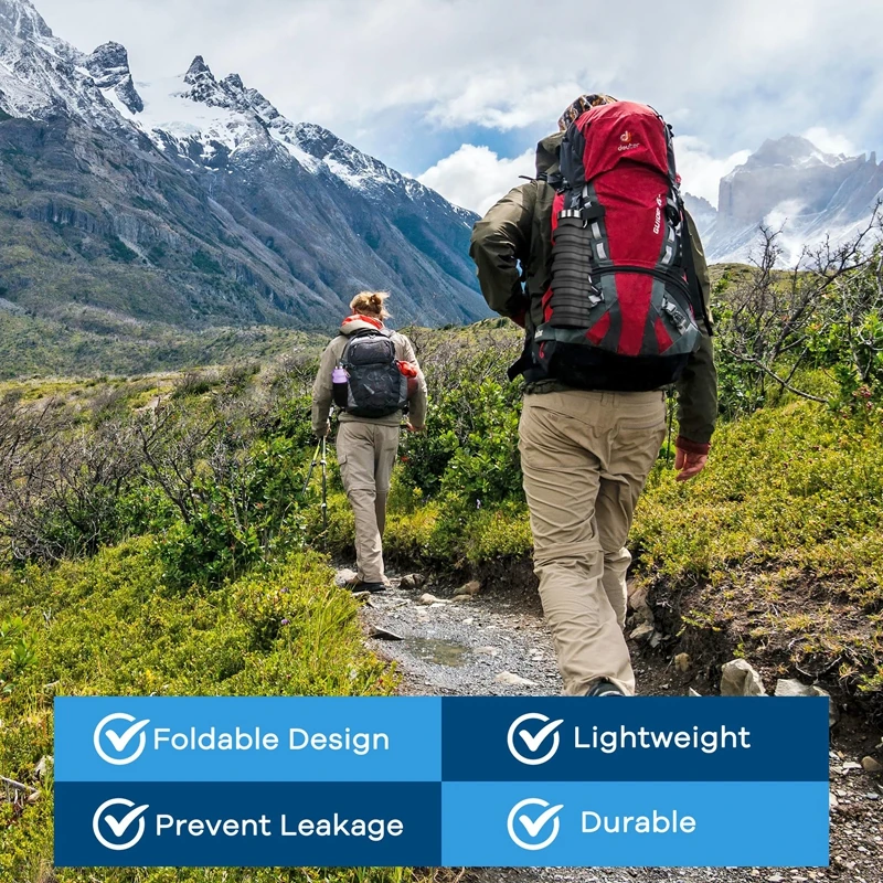 

500ml Collapsible Water Bottle Cup, Reusable Bpa-free Silicone Collapsible Water Bottle, Suitable For Hiking In Travel Gym