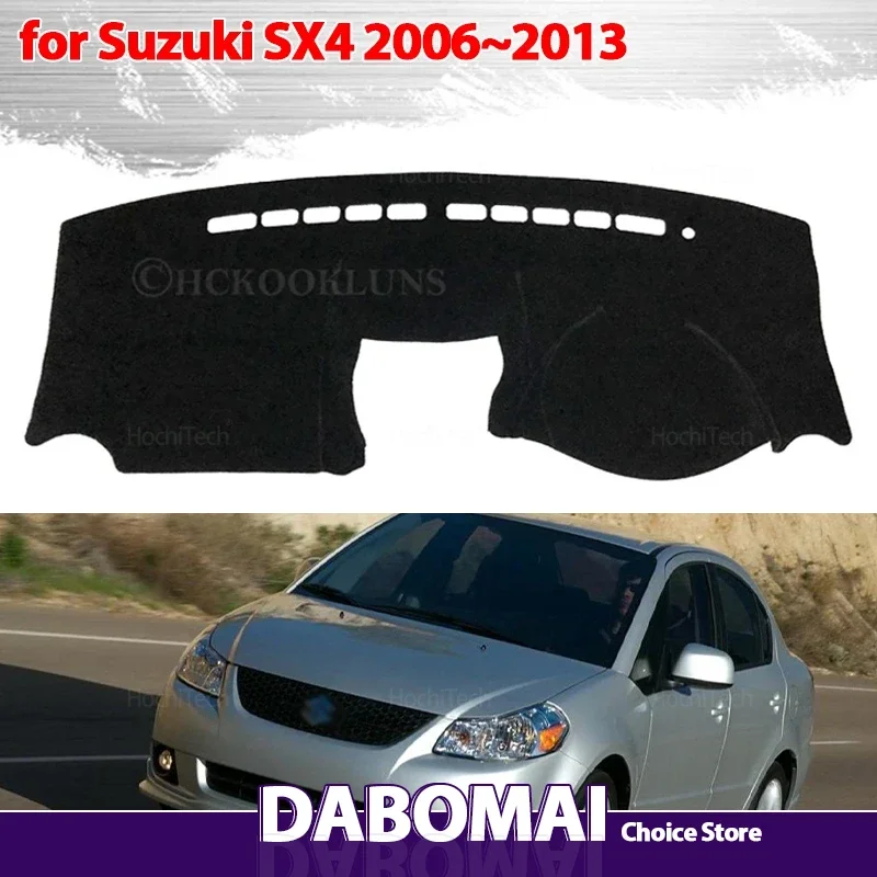 

Чехол на приборную панель автомобиля, аксессуар для приборной панели, солнцезащитный коврик, защитный коврик для Suzuki SX4 2006, 2007, 2008, 2009, 2010, 2011, 2012 2013