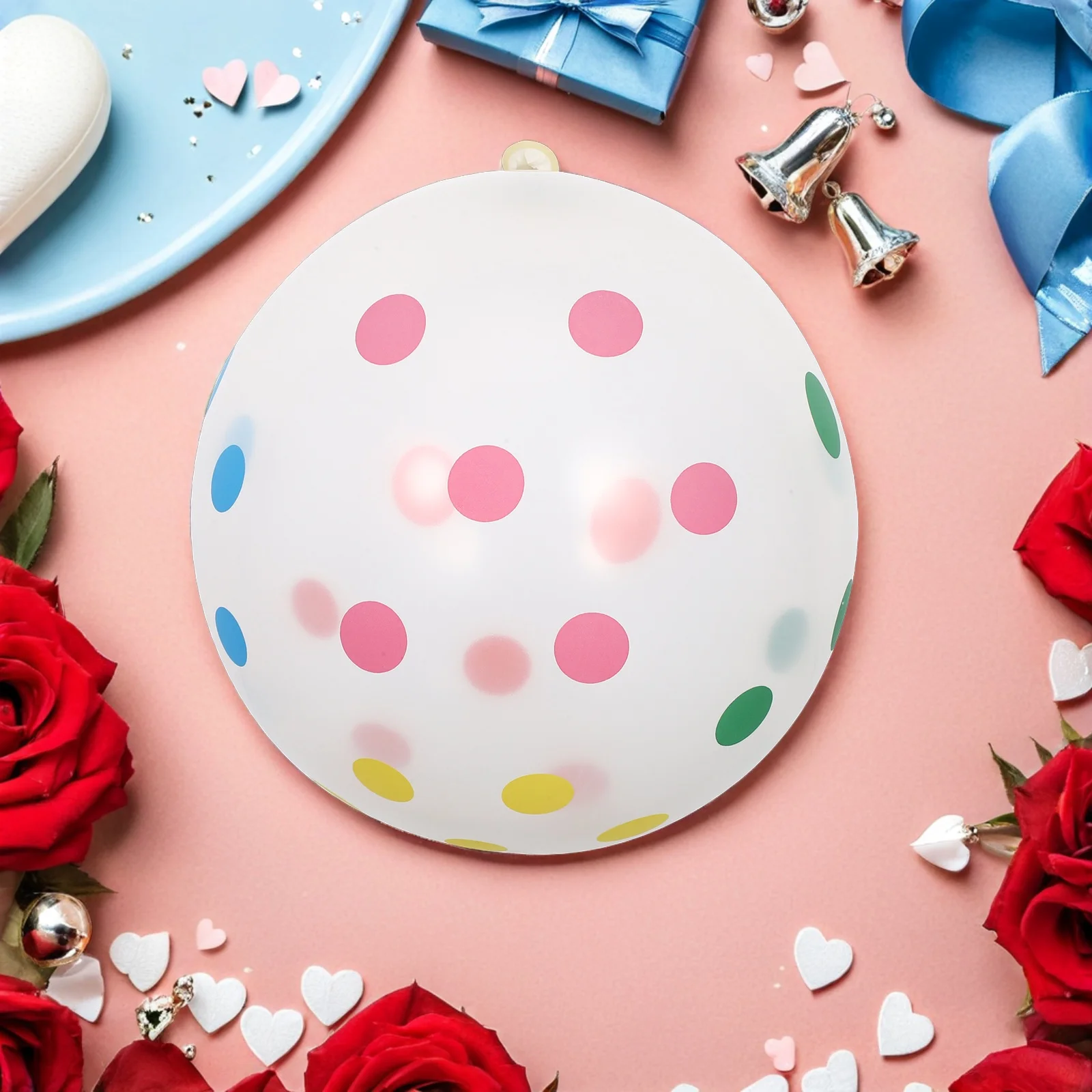 

100 Pcs Polka Dot Balloon Balloons Birthday Decoration Party Dots Decorative Emulsion Decorations Bride