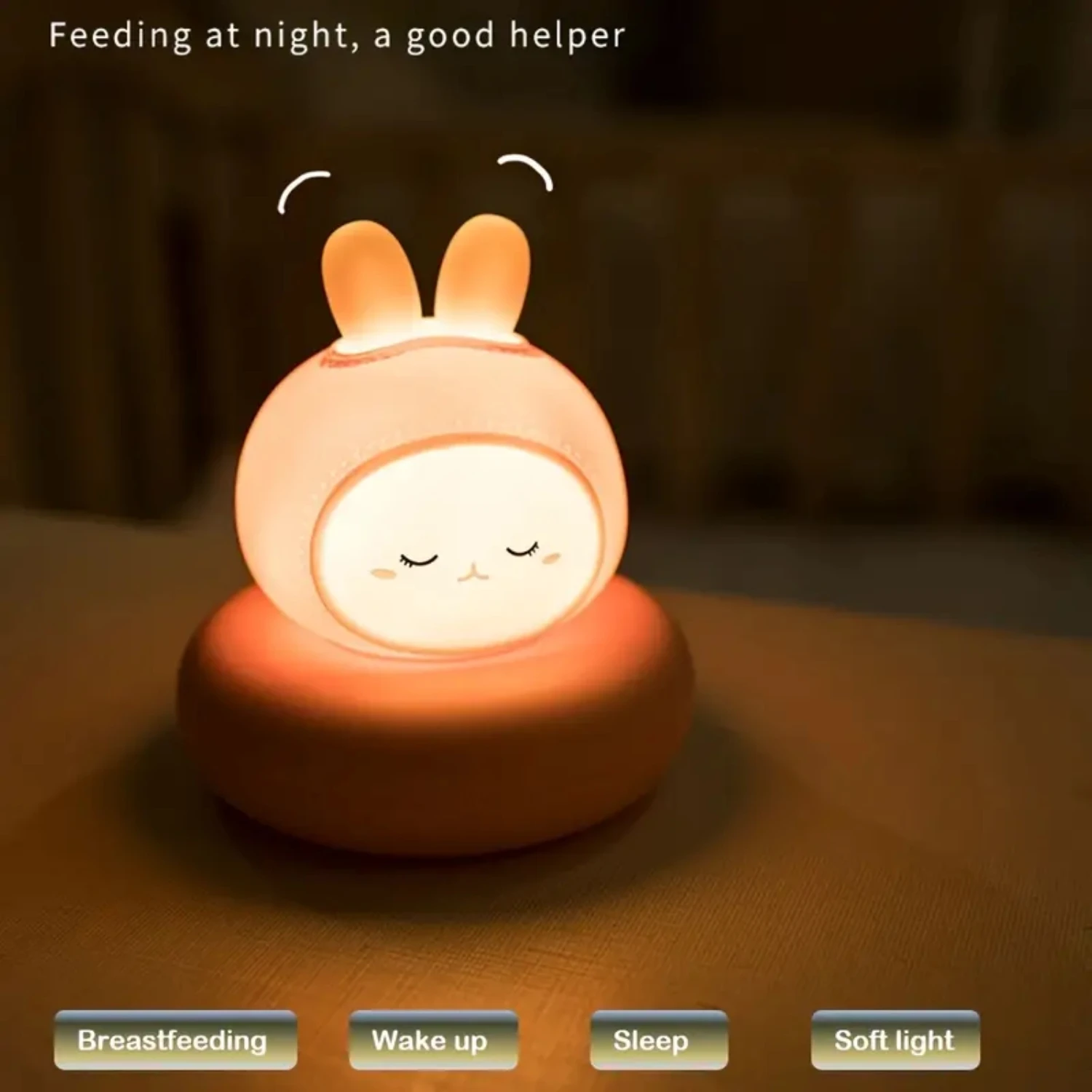 Charming Adorable Cute Pet Series USB Charging Bedside Night Light, Whimsical Addition for Children's Bedroom, Perfect for Creat