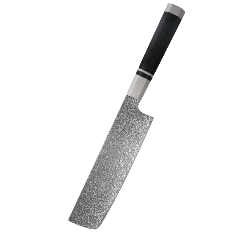 New Arrivals 67layers Damascus Steel Wooden Handle Japanese Style Kitchen Cutting Santoku Knife