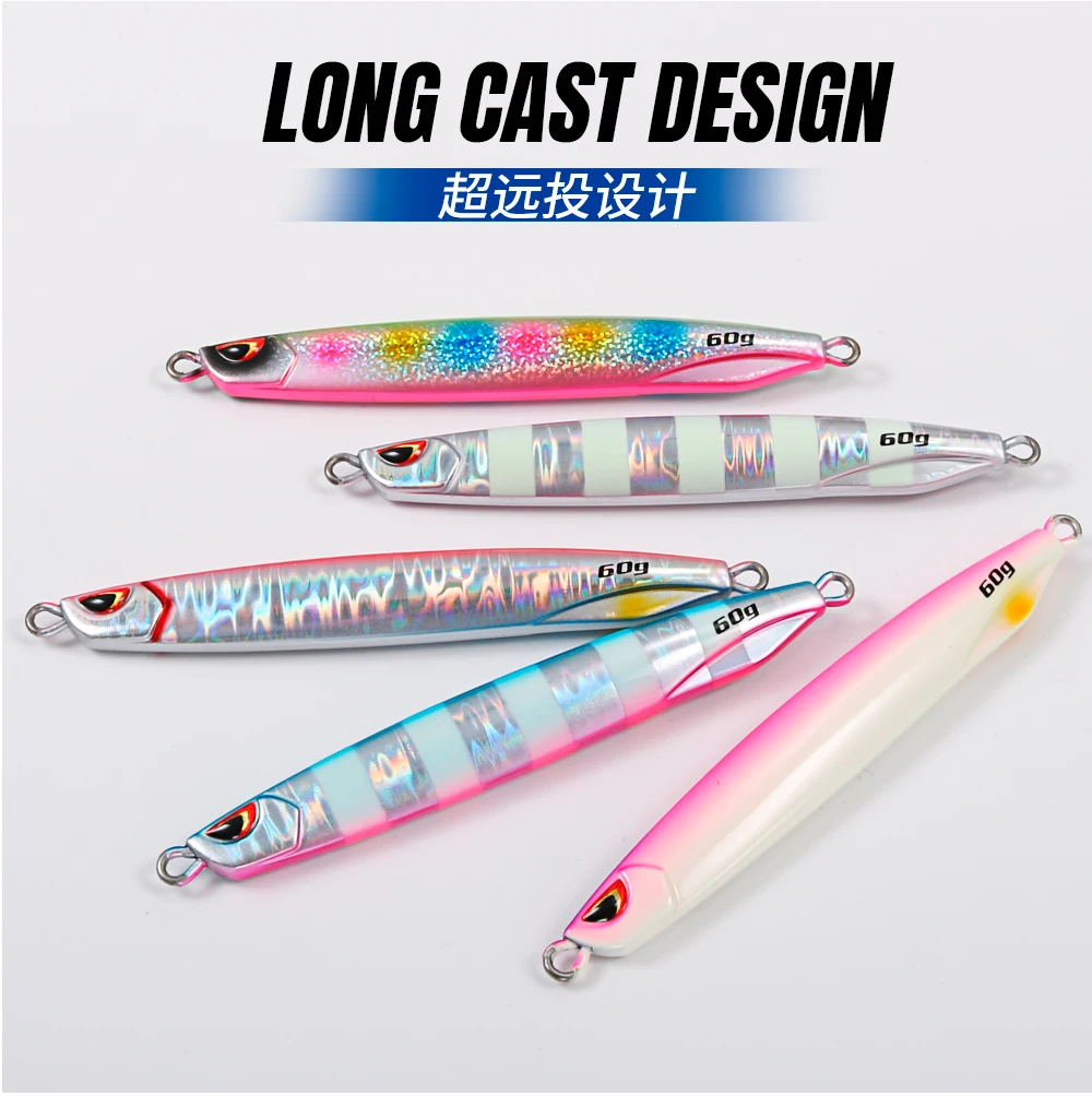 JIGGING PRO Drag Metal Cast 40g 60g 80g Metall-Jig für Uferangeln, Meeresfischköder, Baitcasting-Angelköder – Detail 7